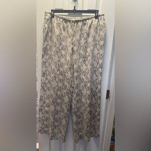 A New Day Snake Print Top in Cream and Brown